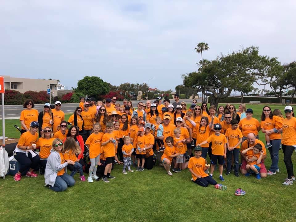 Group photo of Walk for Strength participants in Carlsbad.
