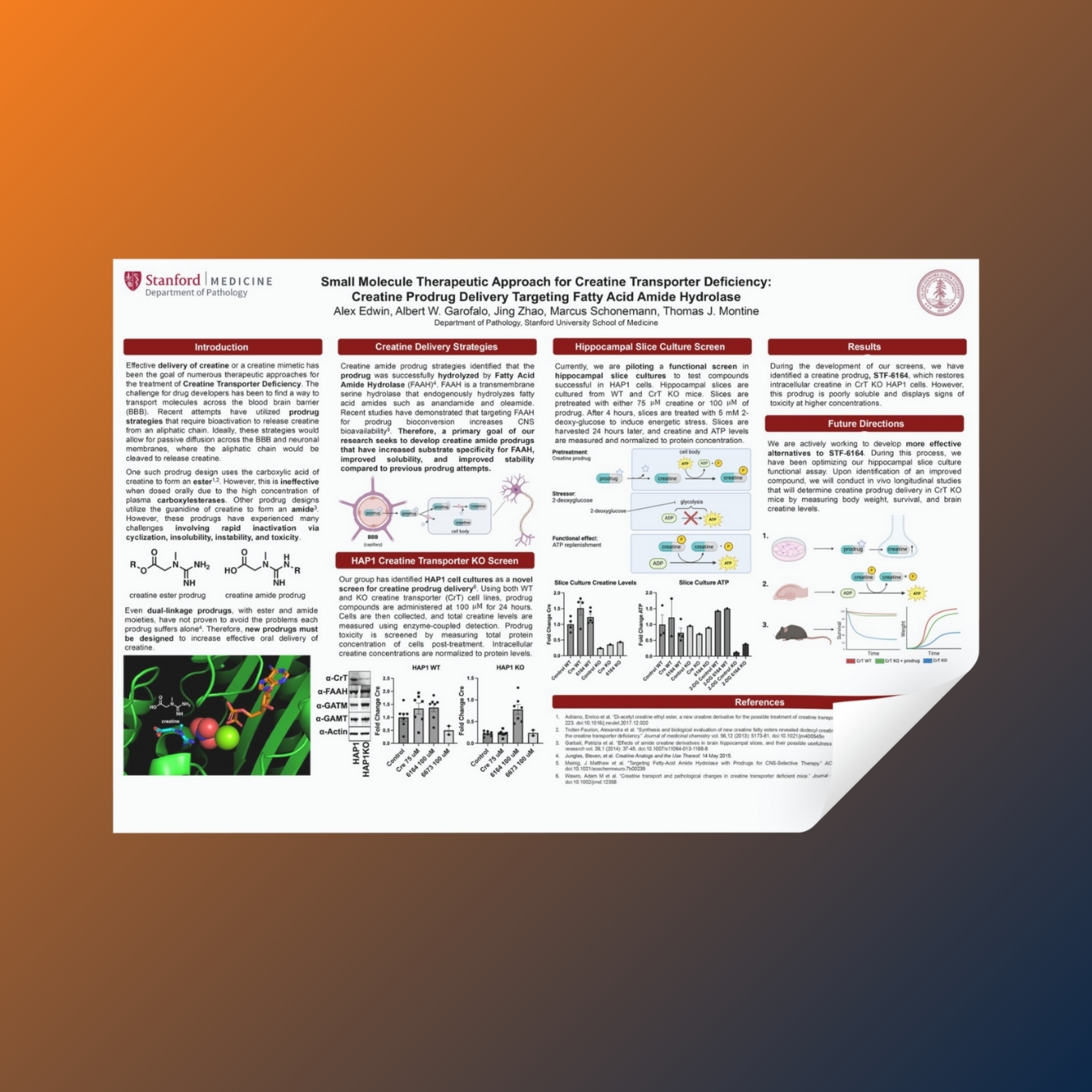 A research poster titled 